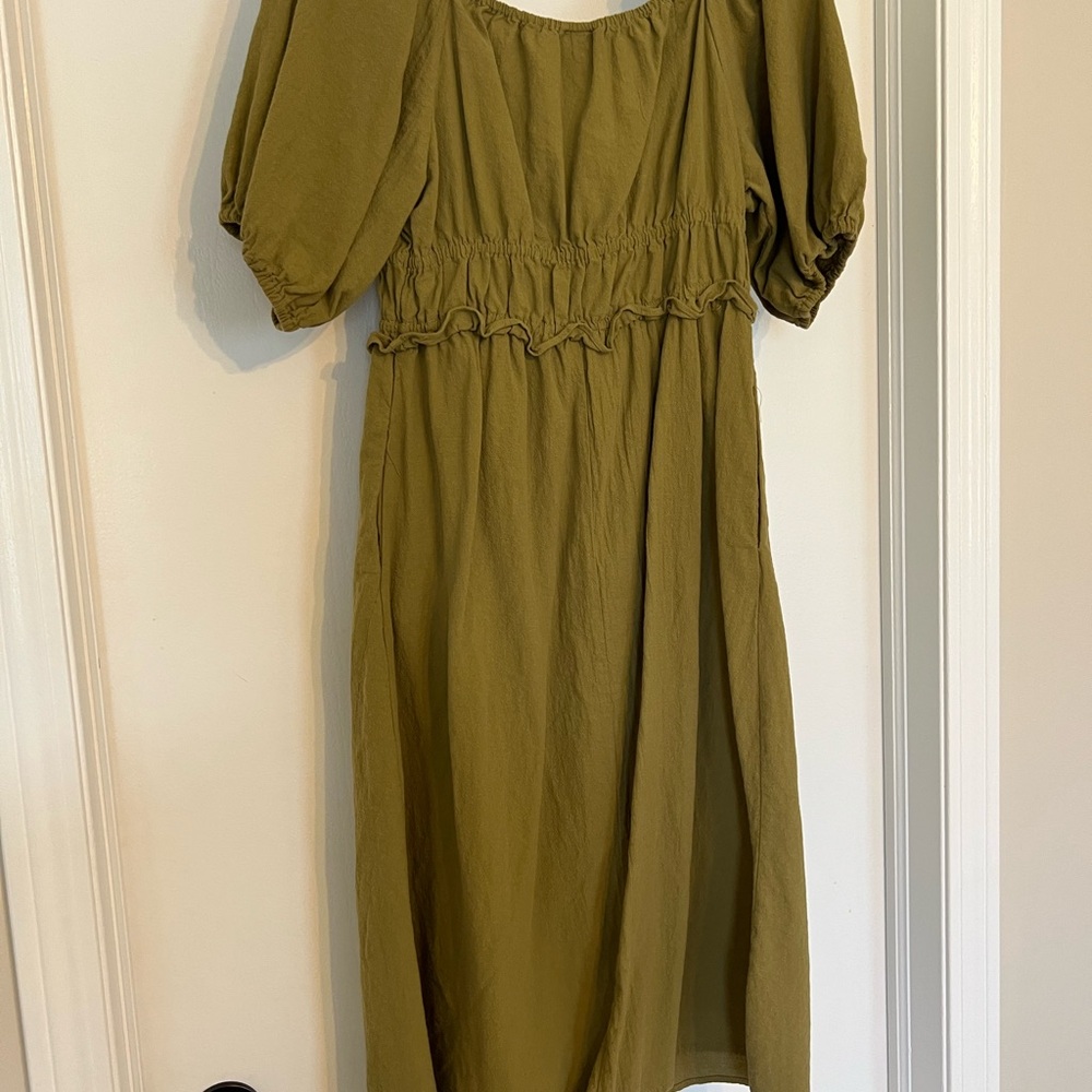 Olive Green Women's Dress